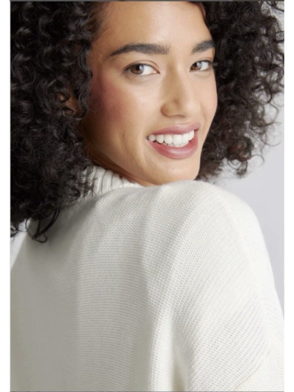 Quince 100% Organic Cotton Cropped Cardigan Ivory Size XS - Picture 10 of 16